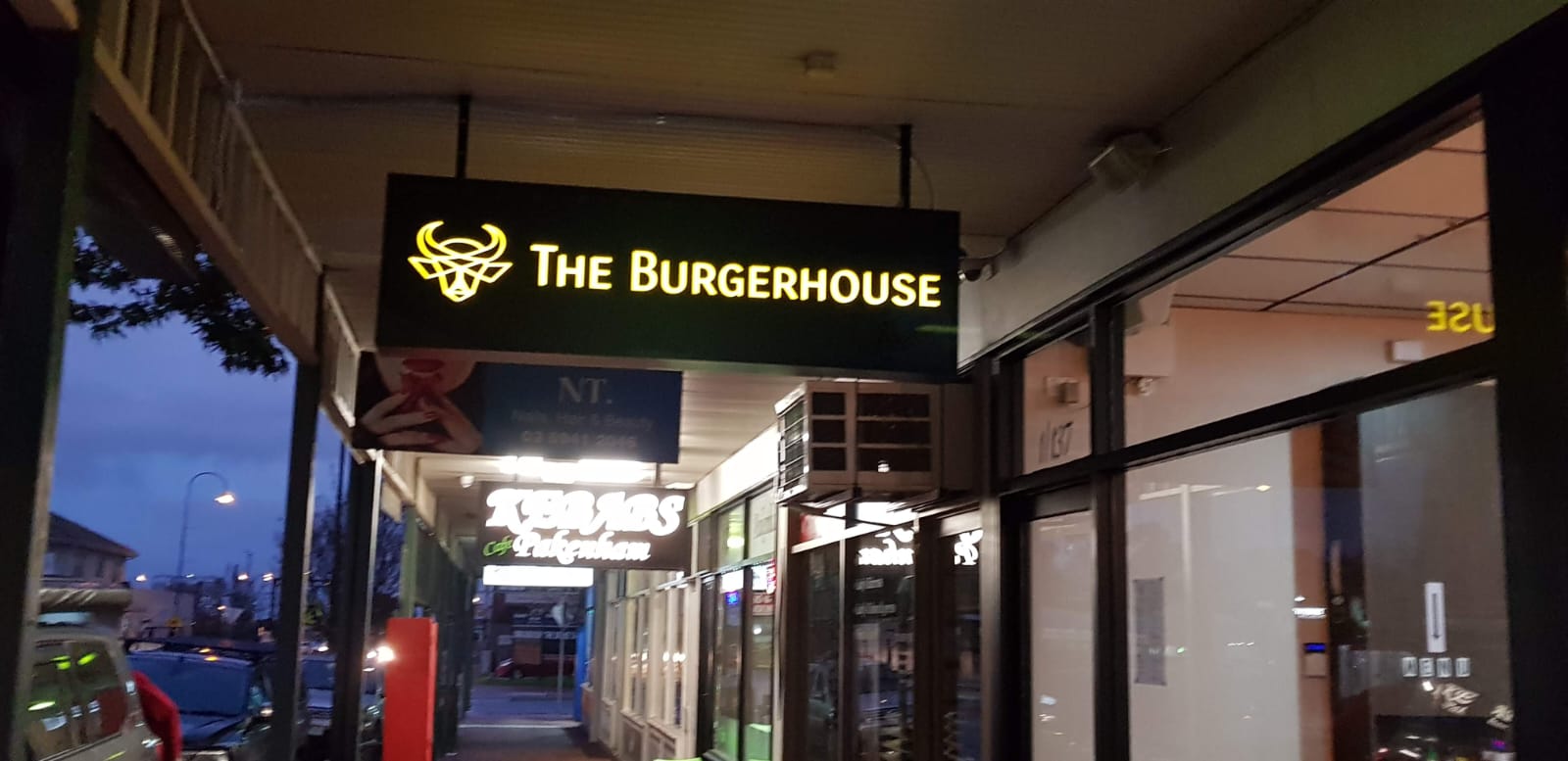 Freshly grilled burger - The Burger House